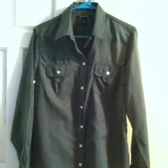 Lucky Brand Tops - Olive Green Cotton Shirt Lucky Brand Size Large